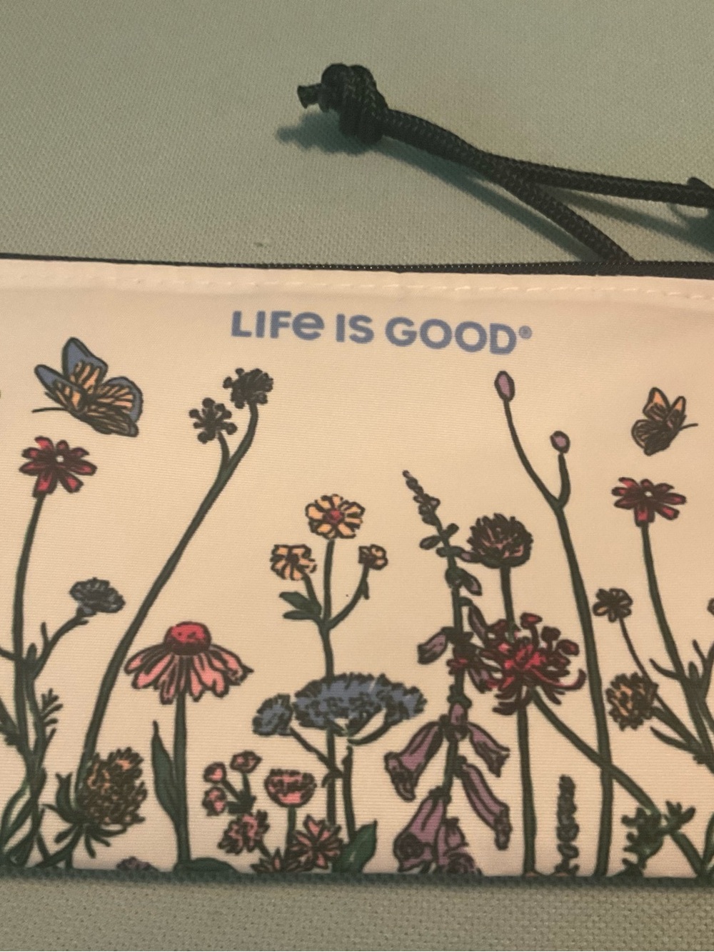Life is Good x Maine Seabags Floral Wristlet Pouch New
